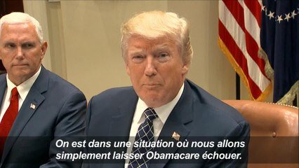 Donald Trump "déçu" de l'échec de sa réforme santé