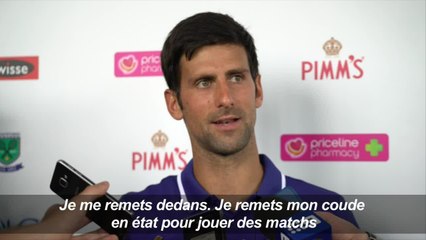 Djokovic "très, très heureux" après le 1er match de l'année