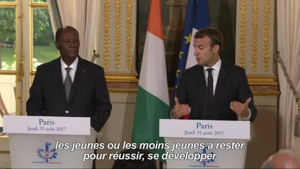 Macron veut développer "tous les partenariats" avec l'Afrique