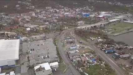 L'ouragan Irma provoque des dégâts sur l'île de Tortola
