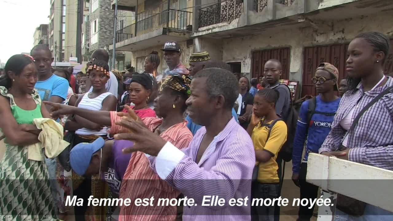 Sierra Leone: les proches viennent identifier les victimes