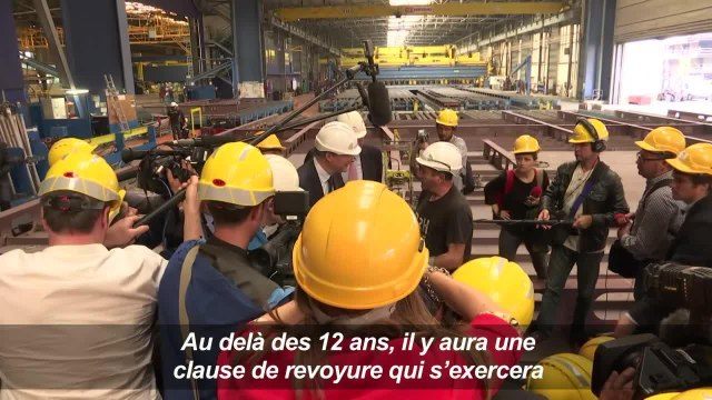 STX: Le Maire vient rassurer les salariés à Saint-Nazaire