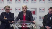 Loi antiterroriste: le FN votera contre (Marine Le Pen)