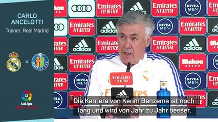 Ancelotti über Benzema: "Von Jahr zu Jahr besser"