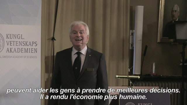 Le prix Nobel d'économie à l'Américain Richard H. Thaler