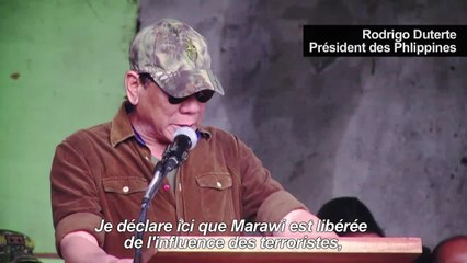 Philippines: Duterte dit que Marawi est "libérée"