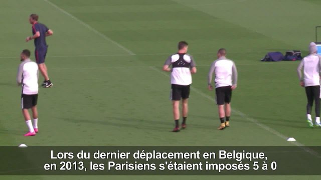 Foot: le PSG s'entraîne avant d'affronter Anderlecht mercredi