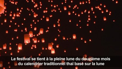 Festival des lanternes volantes au nord de la Thaïlande