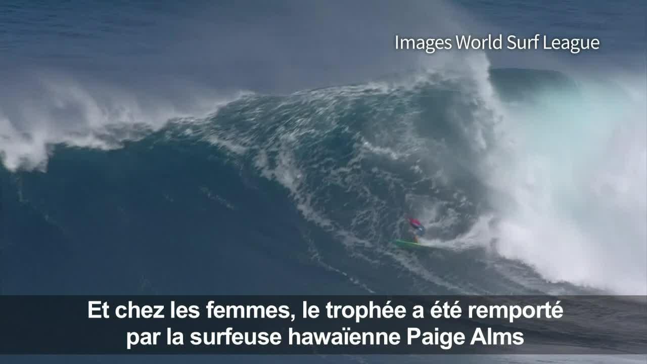 Surf: conditions incroyables à Hawaï pour le "Big Wave tour"
