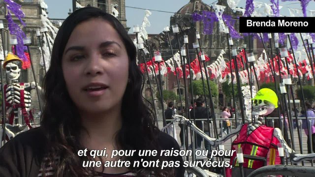 Mexique: Hommage aux victimes du séisme pour le Jour des Morts