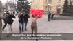 Ukraine: une militante Femen célèbre la Révolution de 1917