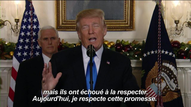 Trump reconnaît Jérusalem comme capitale d'Israël