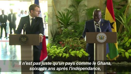 Au Ghana, Macron s'adresse à nouveau à la jeunesse africaine