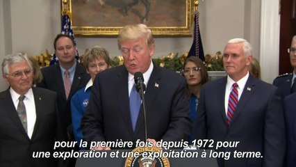 Trump veut renvoyer des hommes sur la Lune