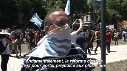 Réforme des retraites: une manifestation dégénère à Buenos Aires