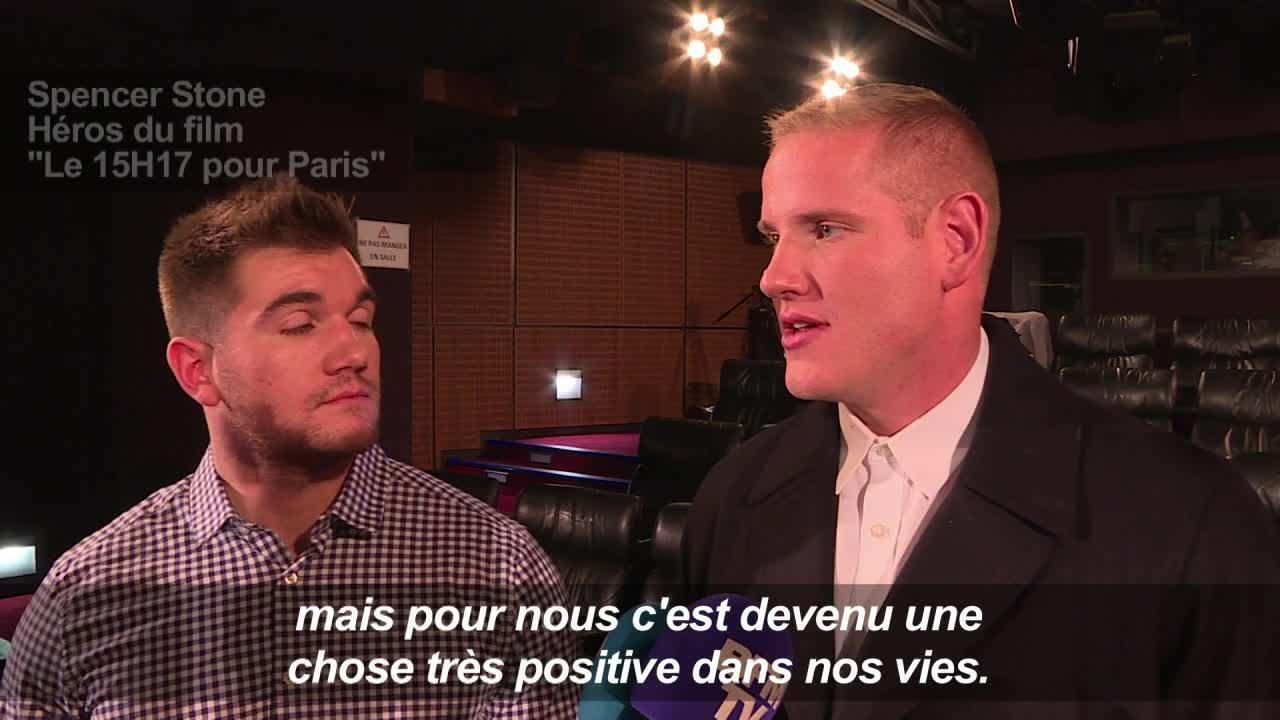 Retrouvailles entre "héros" américains et français du Thalys