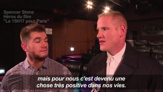 Retrouvailles entre héros américains et français du Thalys