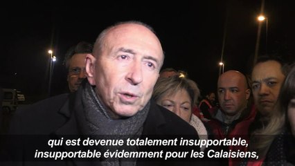 Collomb à Calais après des affrontements violents entre migrants