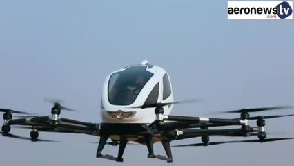 Chine : premiers passagers transportés en taxi volant