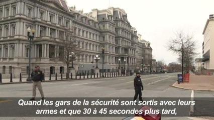 Une voiture percute une barrière près de la Maison Blanche