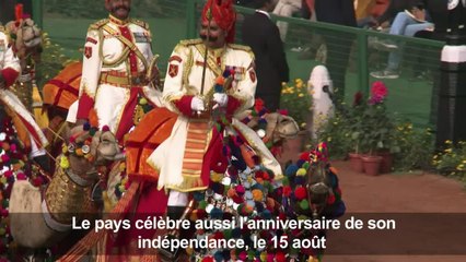 Inde: tanks et chameaux défilent pour le jour de la République
