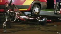 Ciclista fica gravemente ferido após colisão na Rua Europa em Cascavel