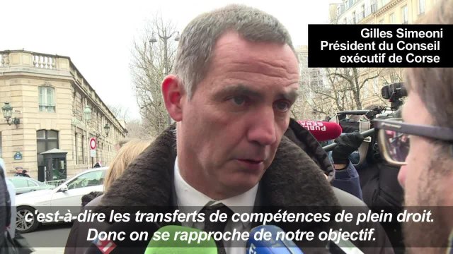 Les élus de Corse reçus au ministère de l'Intérieur à Paris