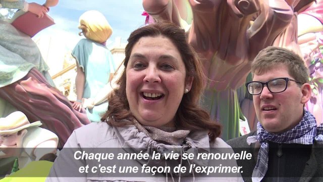 Espagne : dernier jour des Fallas à Valence
