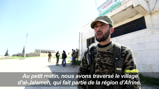 Syrie: les rebelles soutenus par la Turquie aux abords d'Afrine