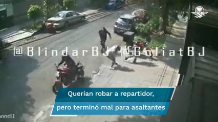 Policías héroes: hieren a un asaltante y frustran robo a un repartidor