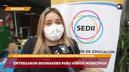 Entregaron BoxMakers para varios municipios,