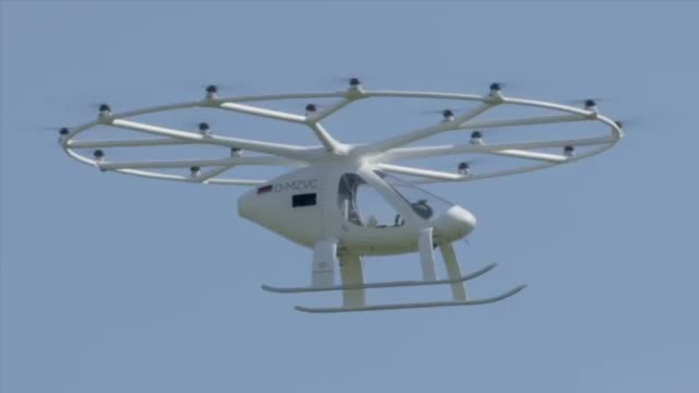 Les images du Volocopter au-dessus de Stuttgart