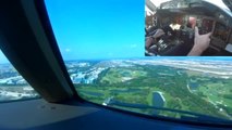 Atterrissage à Singapour dans le cockpit d'un Boeing 777