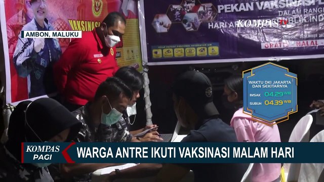 Usai Salat Tarawih, Warga Jombang Serbu Vaksinasi Booster Berhadiah Minyak Goreng dan Beras