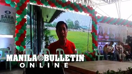 Bongbong Marcos sends apology video to supporters in Maasin City, Southern Leyte