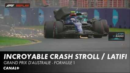 Incroyable crash incident entre Stroll et Latifi - Grand Prix d'Australie - F1