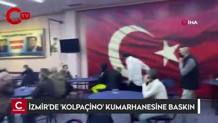 İzmir'de 'Kolpaçino' kumarhanesine baskın