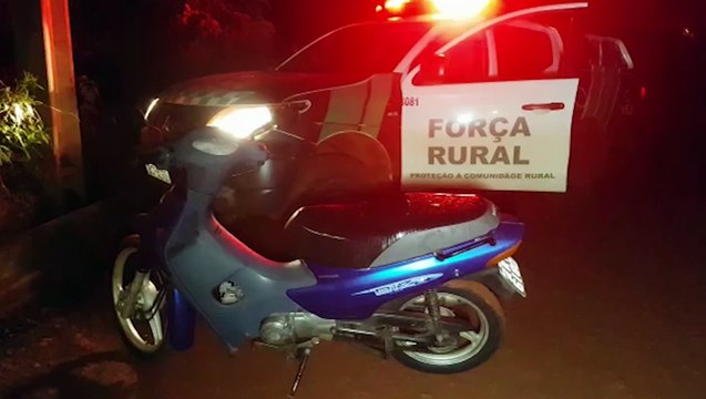 Motocicleta furtada há mais de um ano em Toledo é recuperada pela GM no Bairro Interlagos