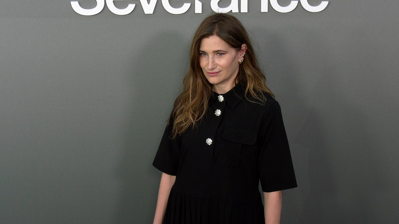 Kathryn Hahn attends Apple Original series "Severance" finale screening event in Los Angeles