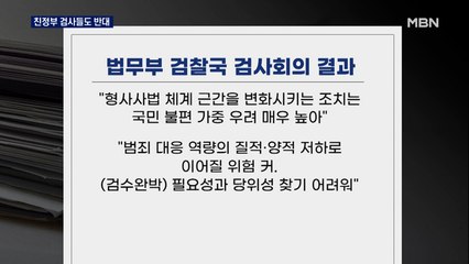 법무부 검찰국도 '검수완박 반대' 박범계 장관에게 보고