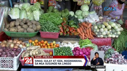 SINAG: Gulay at isda, magmamahal sa mga susunod na linggo | 24 Oras Weekend