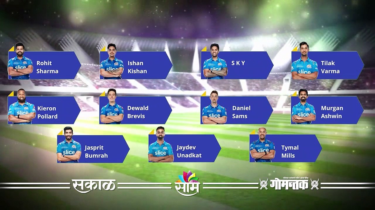 IPL 2022 | RCB विरोधात MI ची ही असेल प्लेईंग इलेव्हन | Sakal |