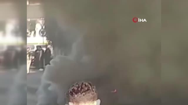 Sarıyer'de alev alev yanan lüks araç kullanılamaz hale geldi