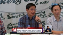 Lacson, handa raw maging kahati si Pacquiao kay Sotto bilang vice presidential candidate | 24 Oras Weekend