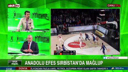 Anadolu Efes Sırbistan'da mağlup oldu
