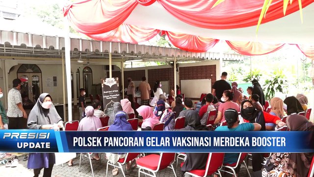 Polsek Pancoran Polres Metro Jakarta Selatan Gelar Vaksinasi Merdeka Booster