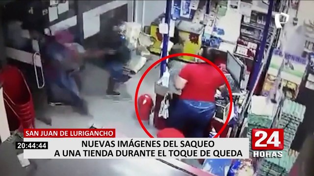SJL: Revelan nuevas imágenes del saqueo a minimarket