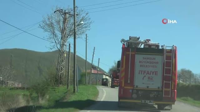 Garajda çıkan yangın 3 katlı binaya sıçradı... Garaj küle döndü, binada büyük zarar oluştu