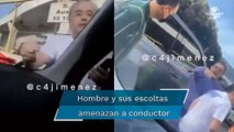 Dueño de porsche junto con sus escoltas agreden a automovilista en la México-Toluca