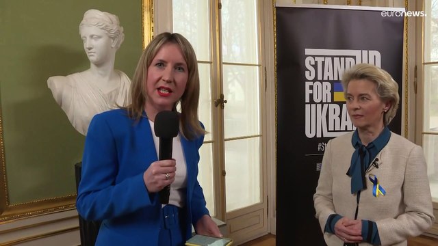 Entschlossen, mich für die Ukraine einzusetzen : Ursula von der Leyen im Euronews-Interview